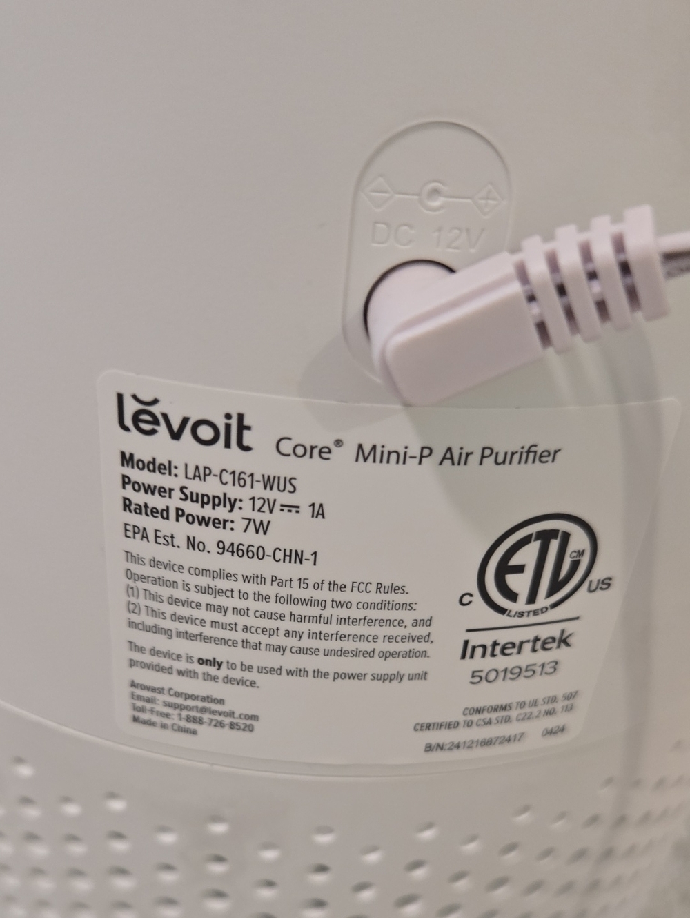 Levoit Mini P Air Purifier - Picture 6 of 7